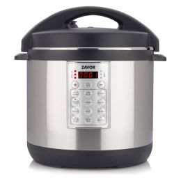 Zavor Select Electric Pressure Cooker & Rice Cooker Brushed Stainless Steel (Size: 8 Quart)